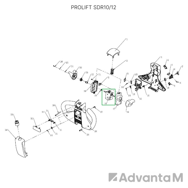Потенциометр для самоходных штабелеров SDR-S/SDR/SDK  - 1
