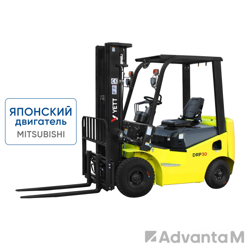 Дизельный погрузчик с японским двигателем YETT DRP30-M1K2C-M300-3W