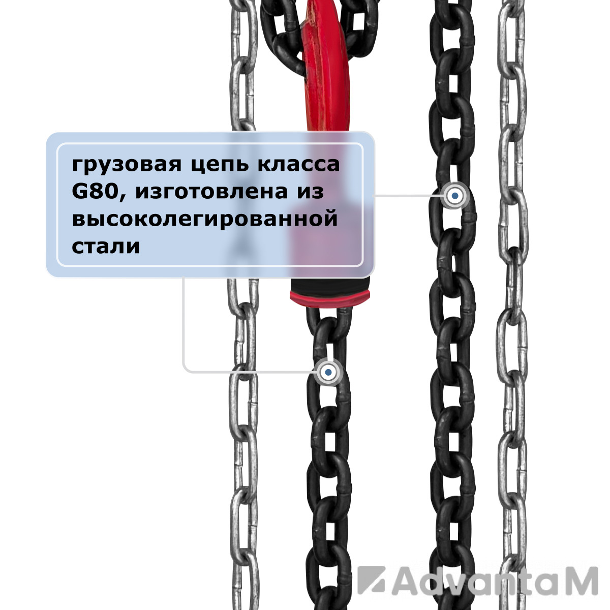 Таль ручная цепная GEARSEN HSZ-C 1т, 6м - 4