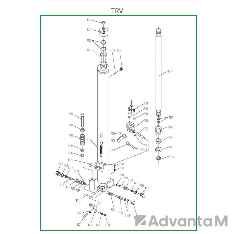 Гидроузел в сборе для TRV1030  - 1