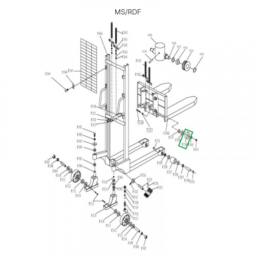 1 - Ролик каретки для MS1016/RDF1016 